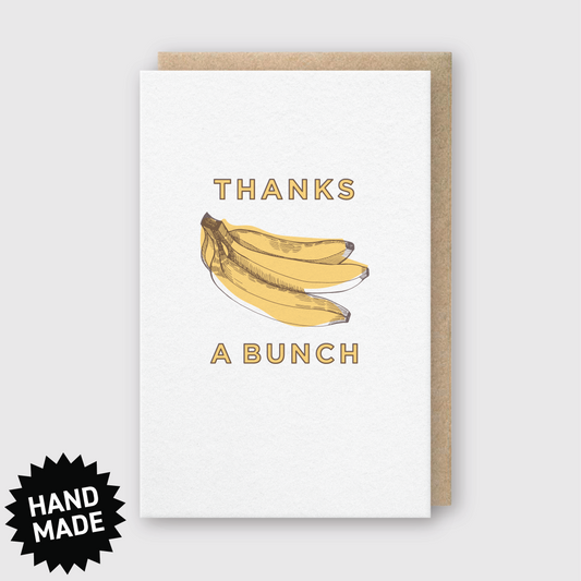 Thanks A Bunch Bananas Greeting Card