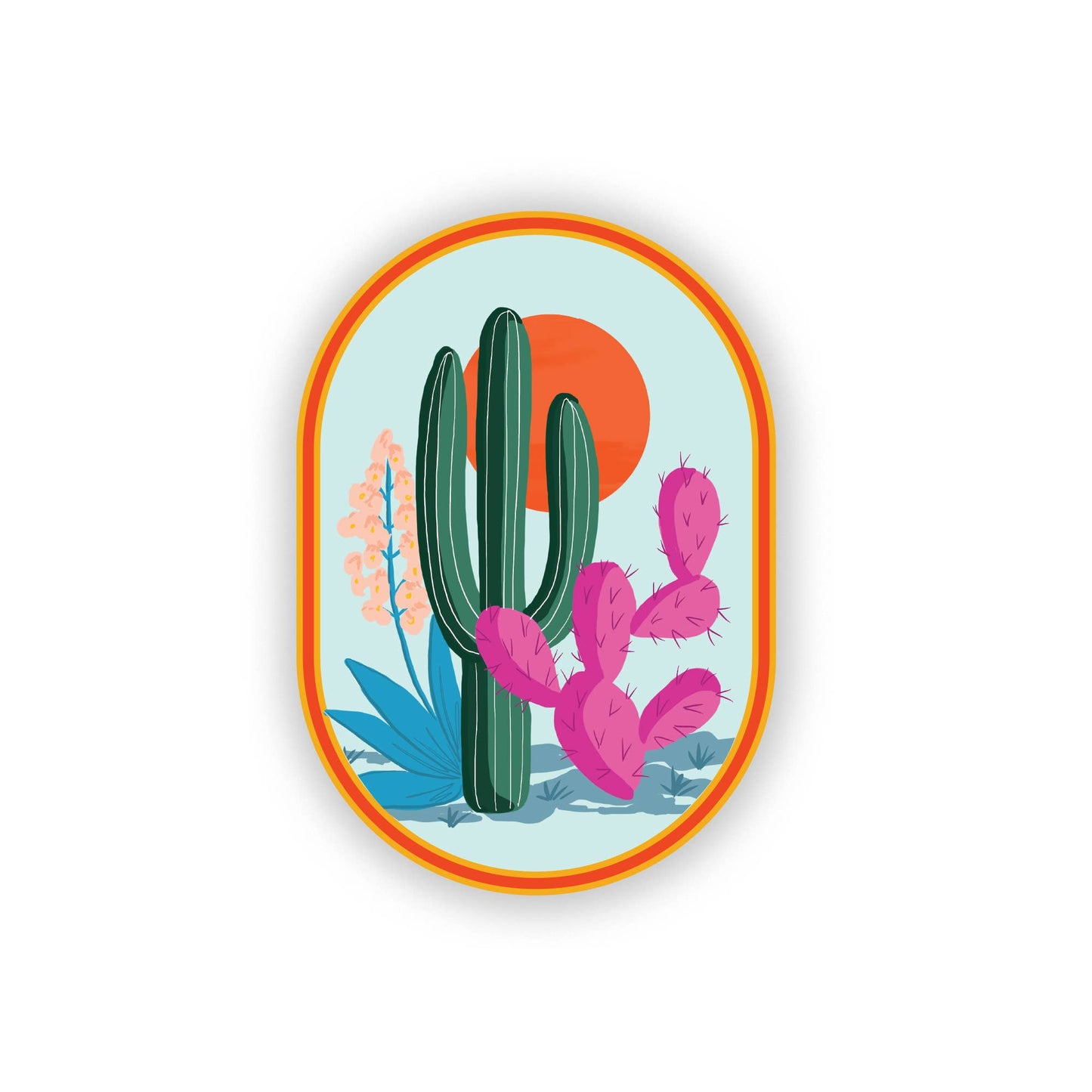 Cactus Love Single Sticker
