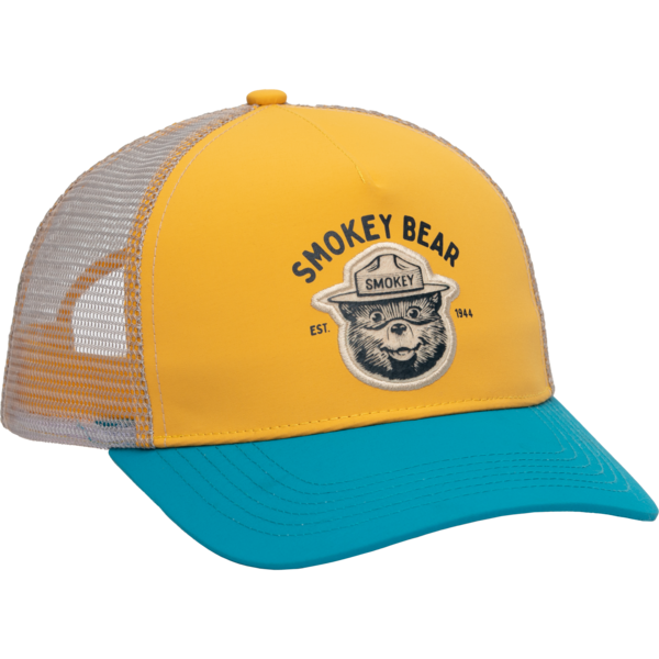 Smokey Varsity 5-Panel Trucker Hat: Sunshine