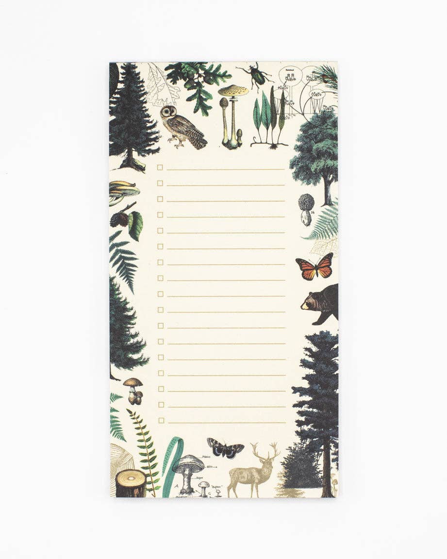 Woodland Forest List Pad
