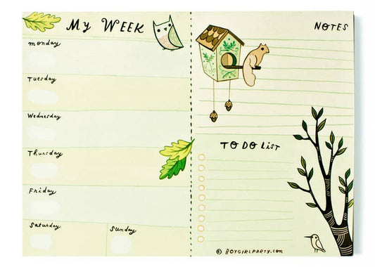 Weekly Calendar Notepad