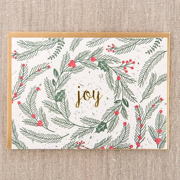 Joy Spruce Greeting Card