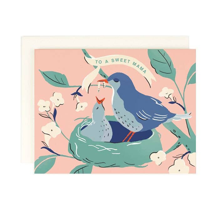 Sweet Mama Baby Bird Card