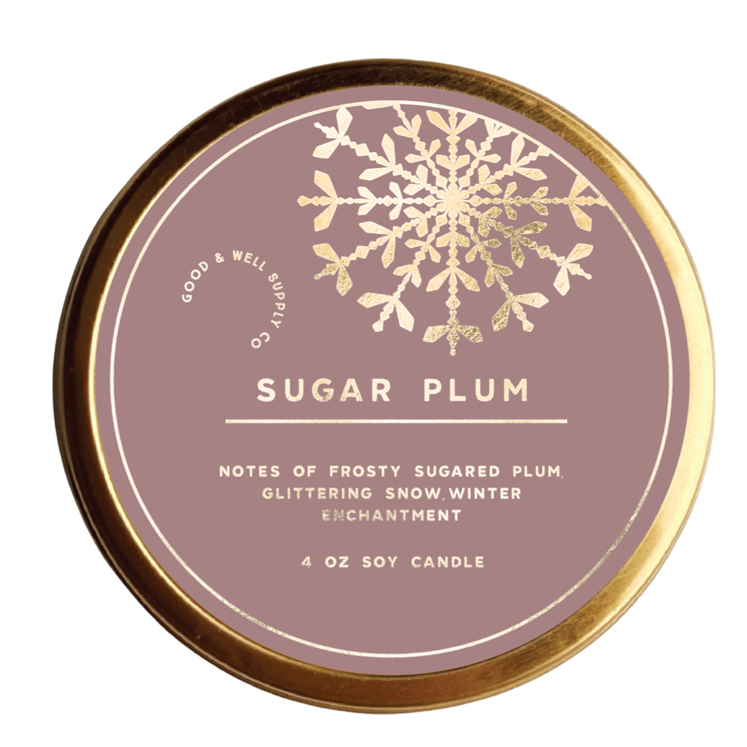 Sugar Plum Golden Garden Candle