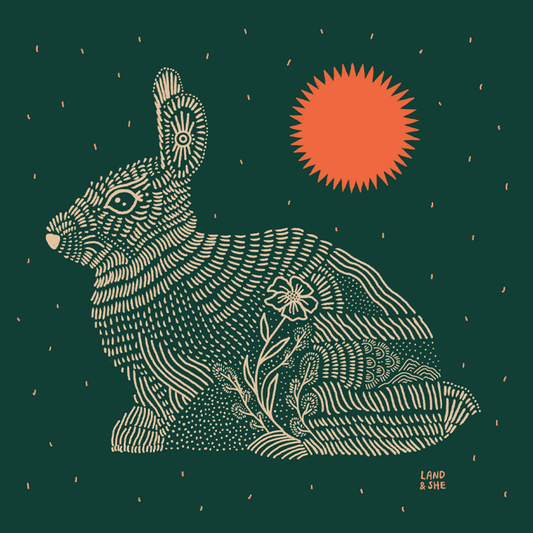 8" x 8" Ode to the Rabbit Print