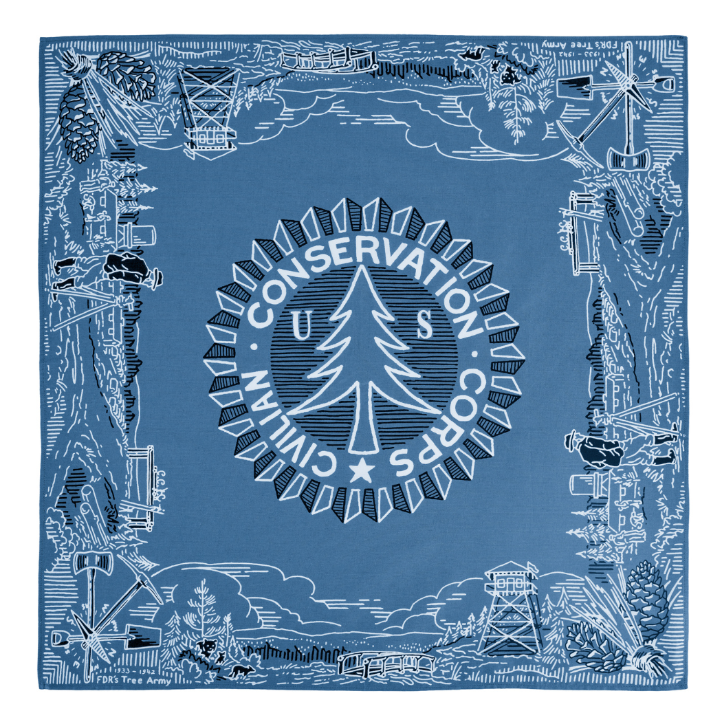 CCC Legacy Bandana Blue Civilian Conservation Corps