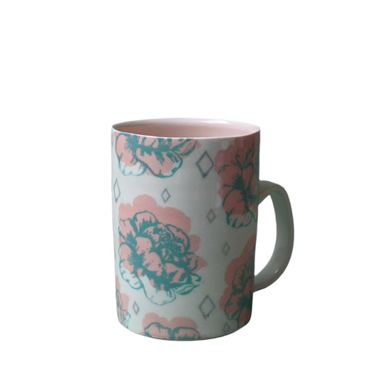 Rush Hour Peony Mug - Pink