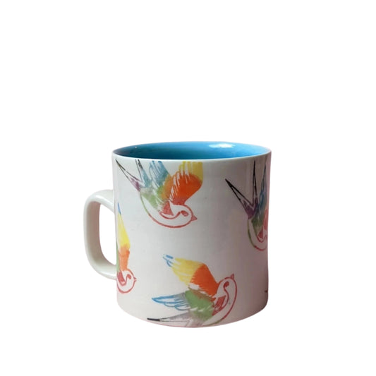 Rainbow Pride Bird Mug