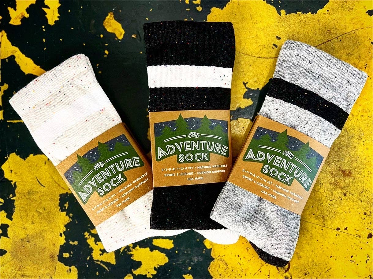 Upcylced Cotton Adventure Sock - Blackout