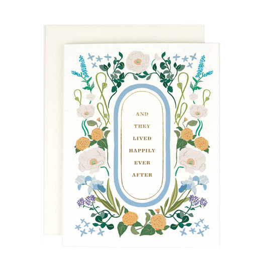 Happily Ever After Floral Greeting Card