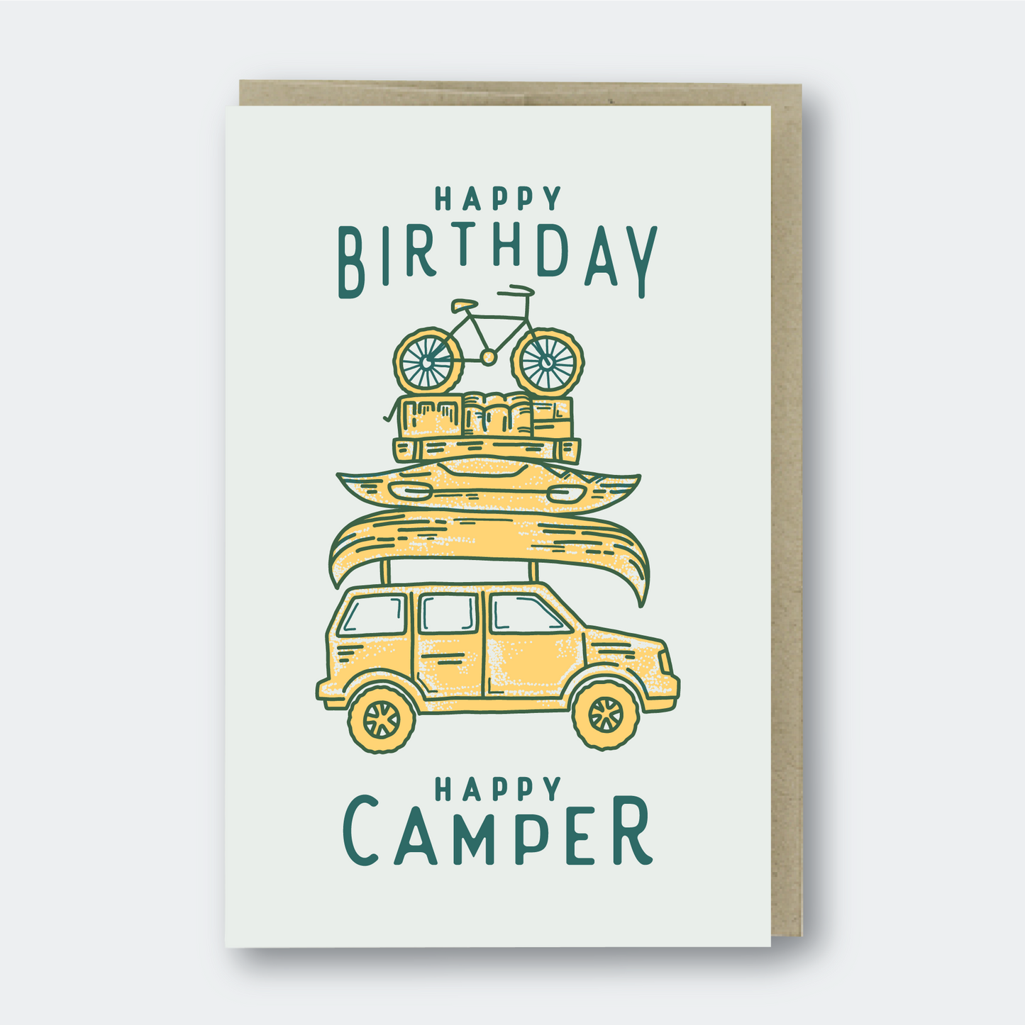 Happy Camper Birthday Greeting Card