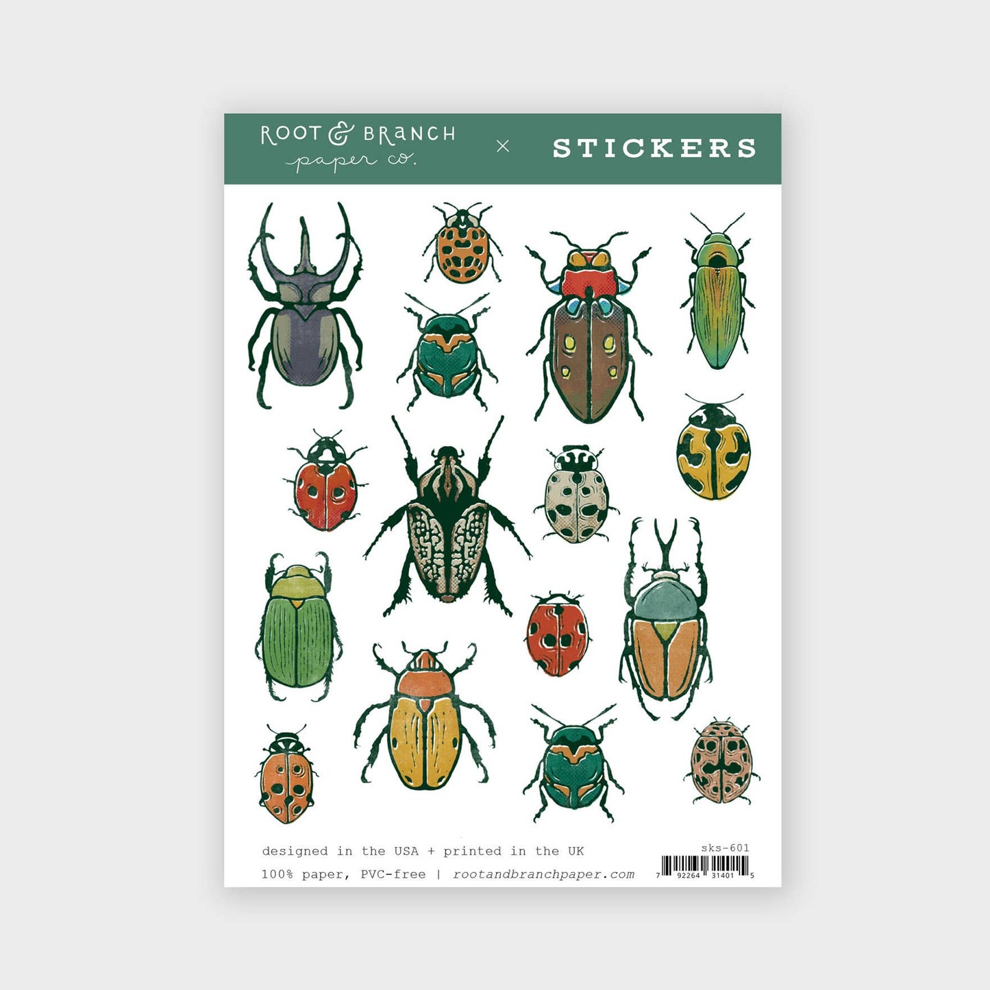 Beetles Sticker Sheet