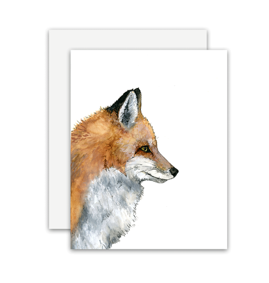 Portrait Fox Greeting Card