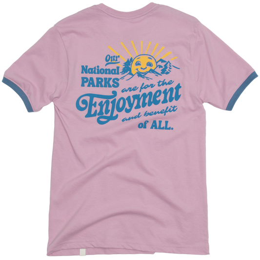National Parks for All Pocket Tee - Pink