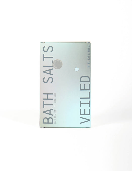 Veiled Bath Salt -Charcoal Detox - Borage Seed & Argan Oil
