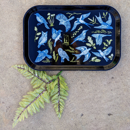 Night Birds Tray