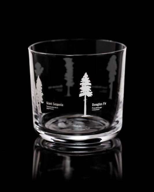 Forest Giants Whiskey Glass - White