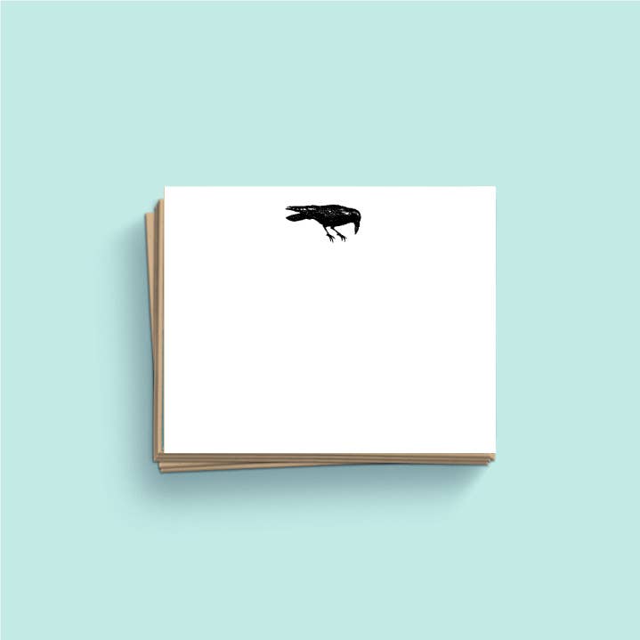 Crow Icon Letterpress Stationery Boxed Set