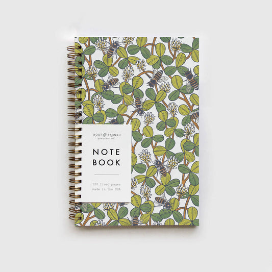 White Clover Spiral Bound Notebook