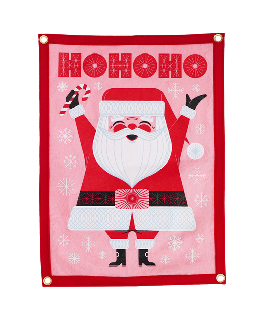 Ho Ho Ho Holiday Camp Flag