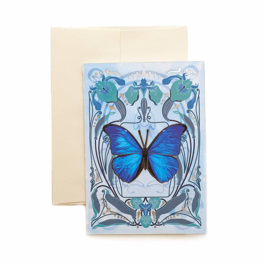 Blue Morpho Butterfly 'Pop-Out' Greeting Card
