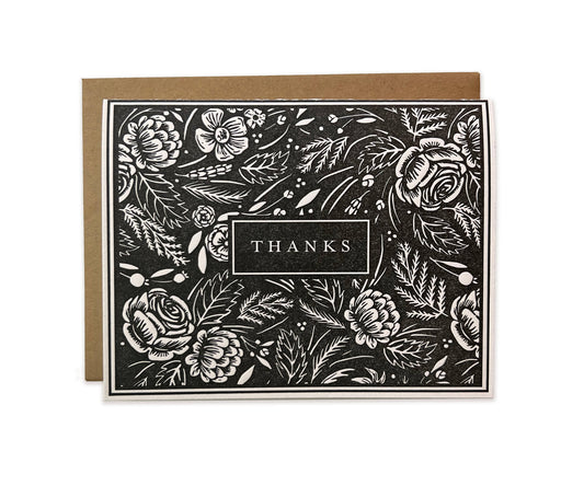 Botanical Thanks Greeting Card