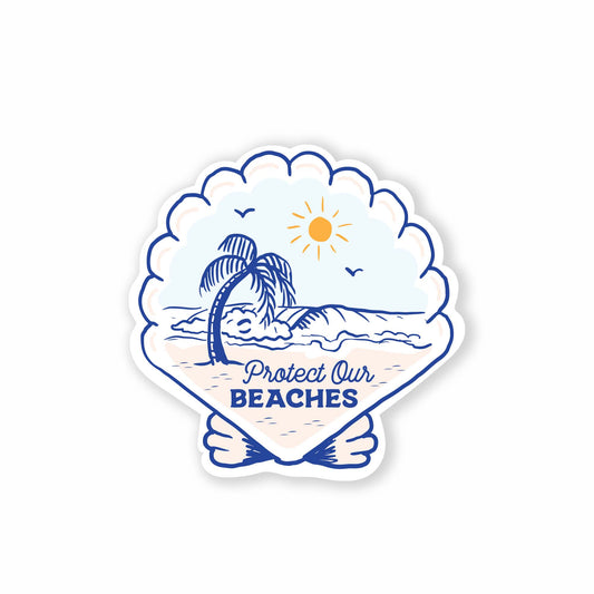Protect our Beaches Vinyl Sticker