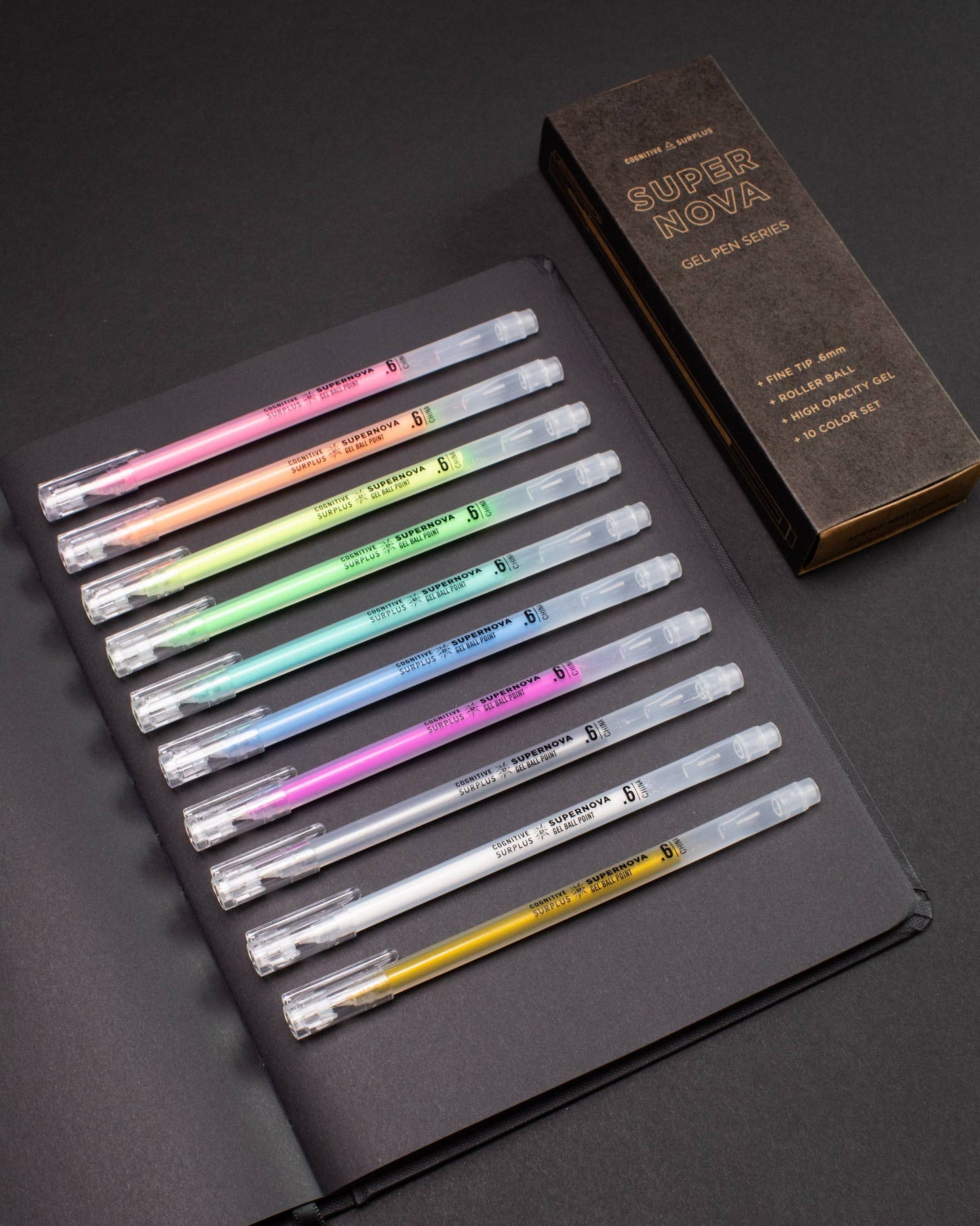 Starry Night Sky Pen Set Set of 6 Colorful Pens Galaxy Pens Gel Pens  Novelty Pen
