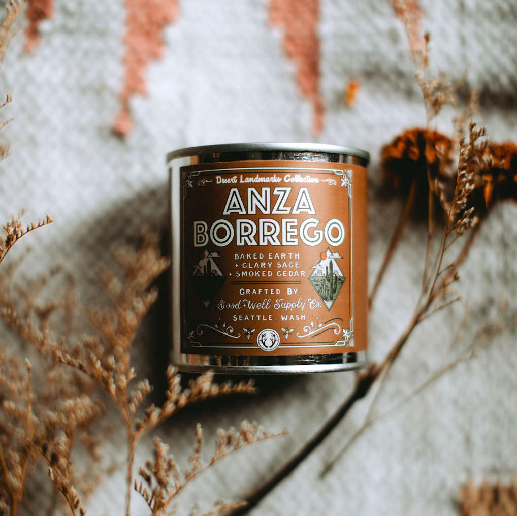 Anza Borrego Desert Landscapes Candle