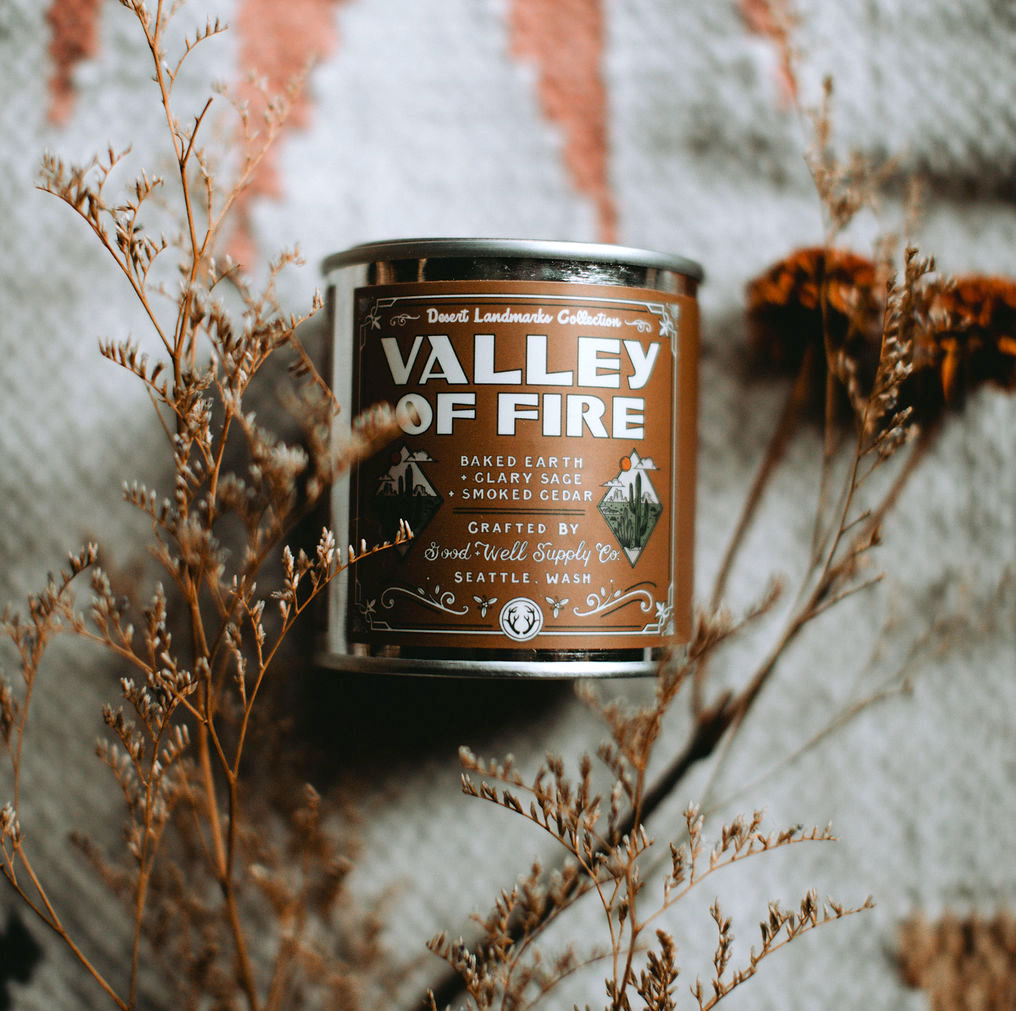 Valley of Fire Desert Landscapes Candle