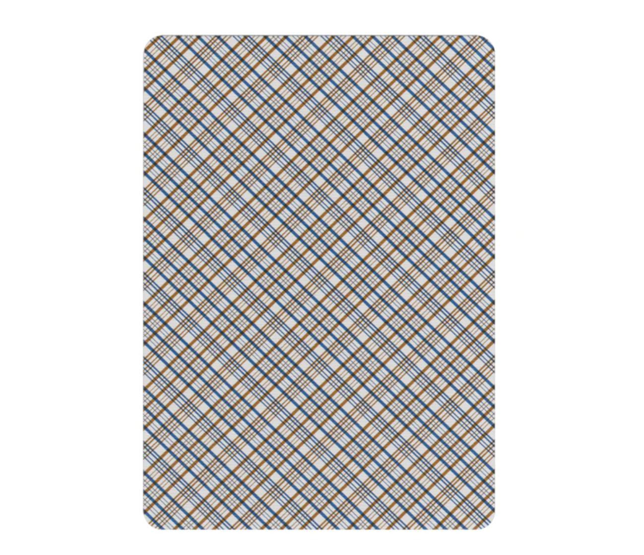 Vintage Plaid Playing Cards - California Blue