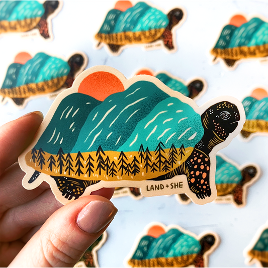 Mountain Turtle Sticker