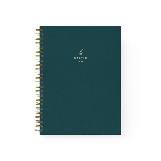 Emerald Cloth Spiral Notebook