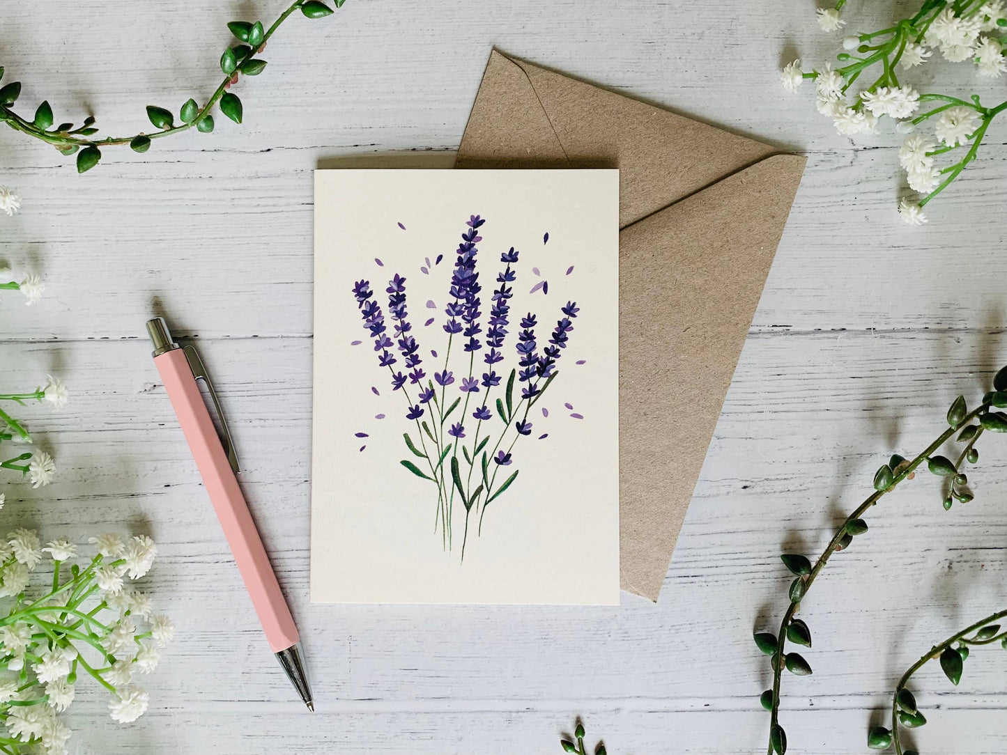 Lavender Bunch Greeting Card
