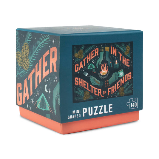 Gather in the Shelter of Friends Mini Jigsaw Puzzle