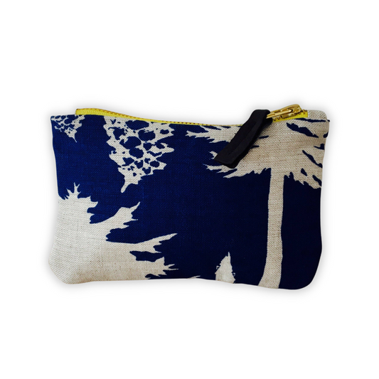 Royal Blue Ashley Pine Card Zipper Bag