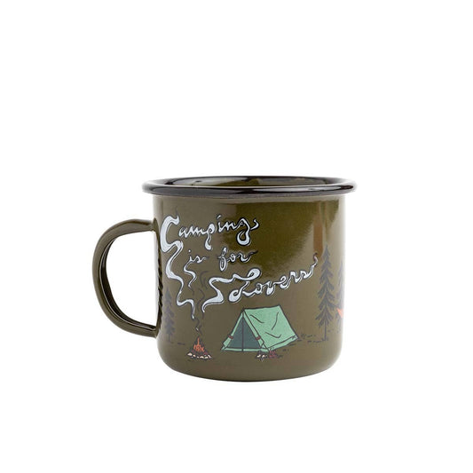 Camping Is For Lovers Enamel Mug