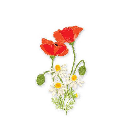 Poppies Vinyl Sticker