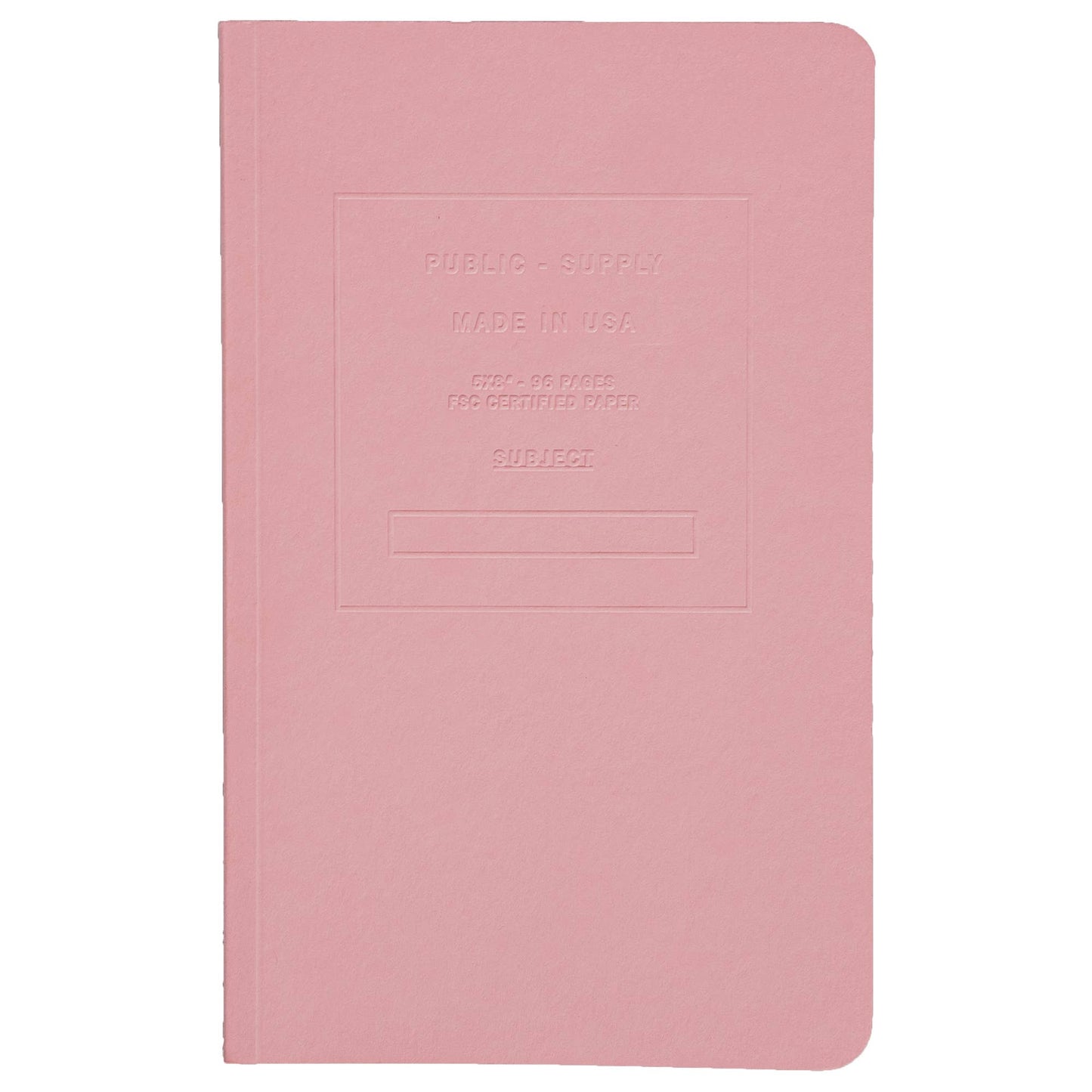 5x8" Embossed Notebook - Blush
