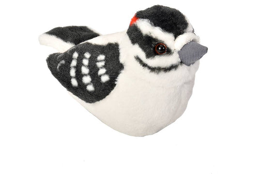 Downy Woodpecker Stuffed Animal with Sound