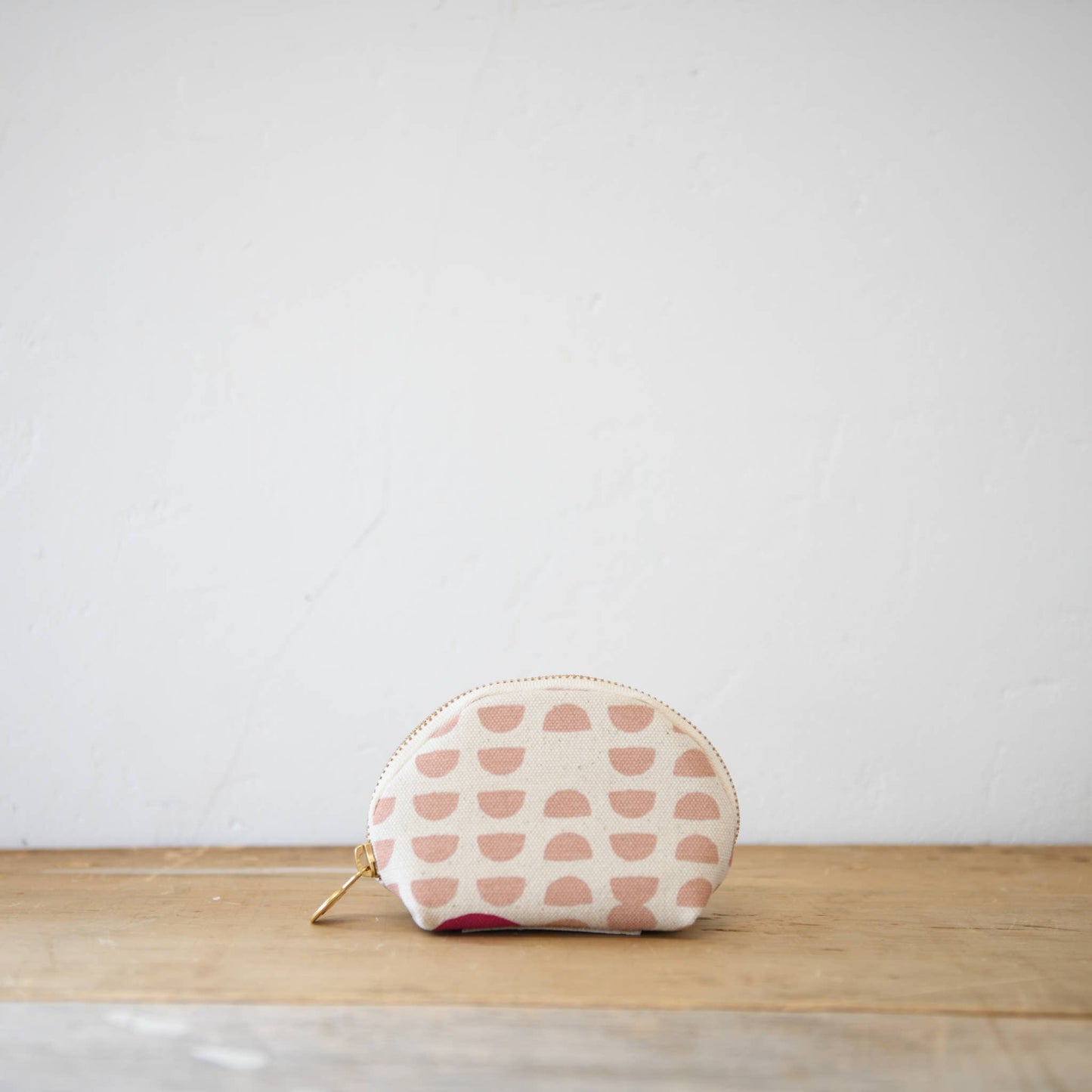 Pink Phases Clam Shell Zip Pouch