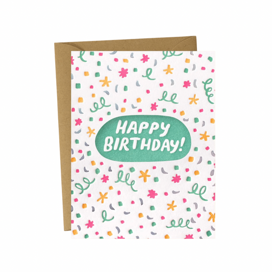 Confetti Birthday Greeting Card
