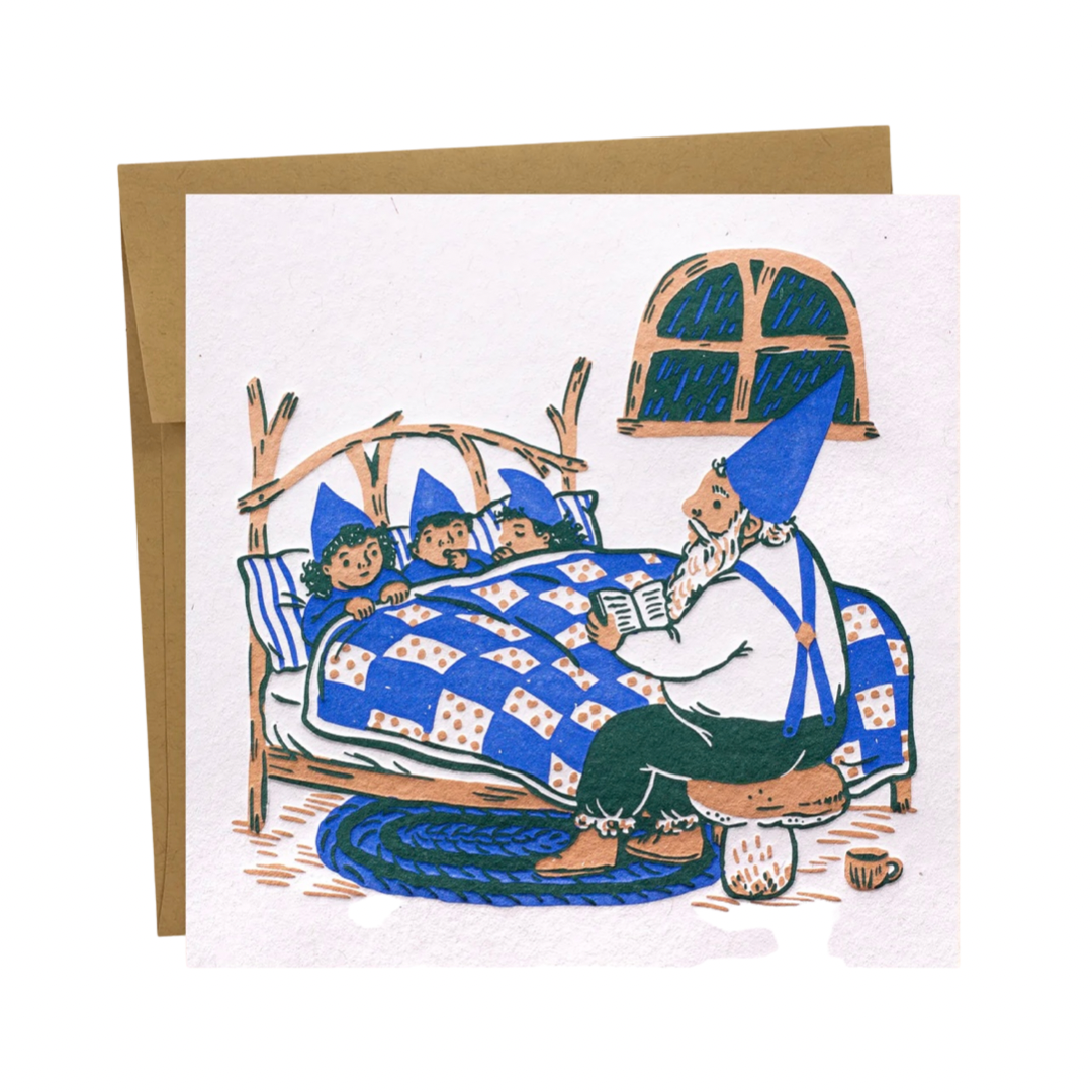 Bedtime Gnomes Greeting Card