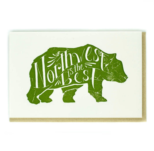 NW Best Bear Greeting Card