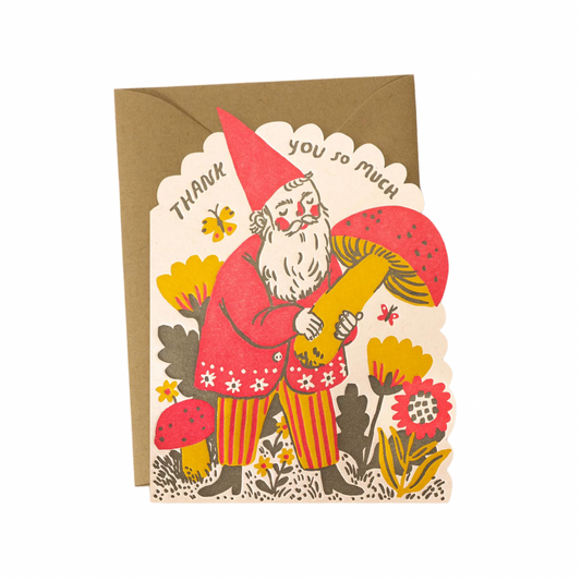 Thank You Gnome Greeting Card