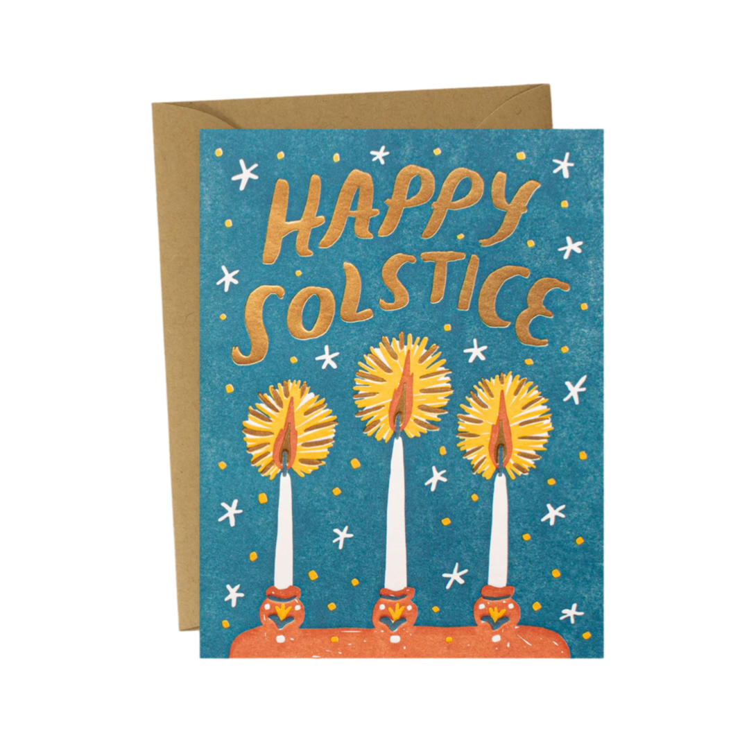 Solstice Candles Greeting Card