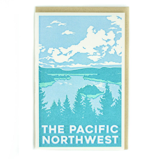 The Pacific Halftone Greeting Card