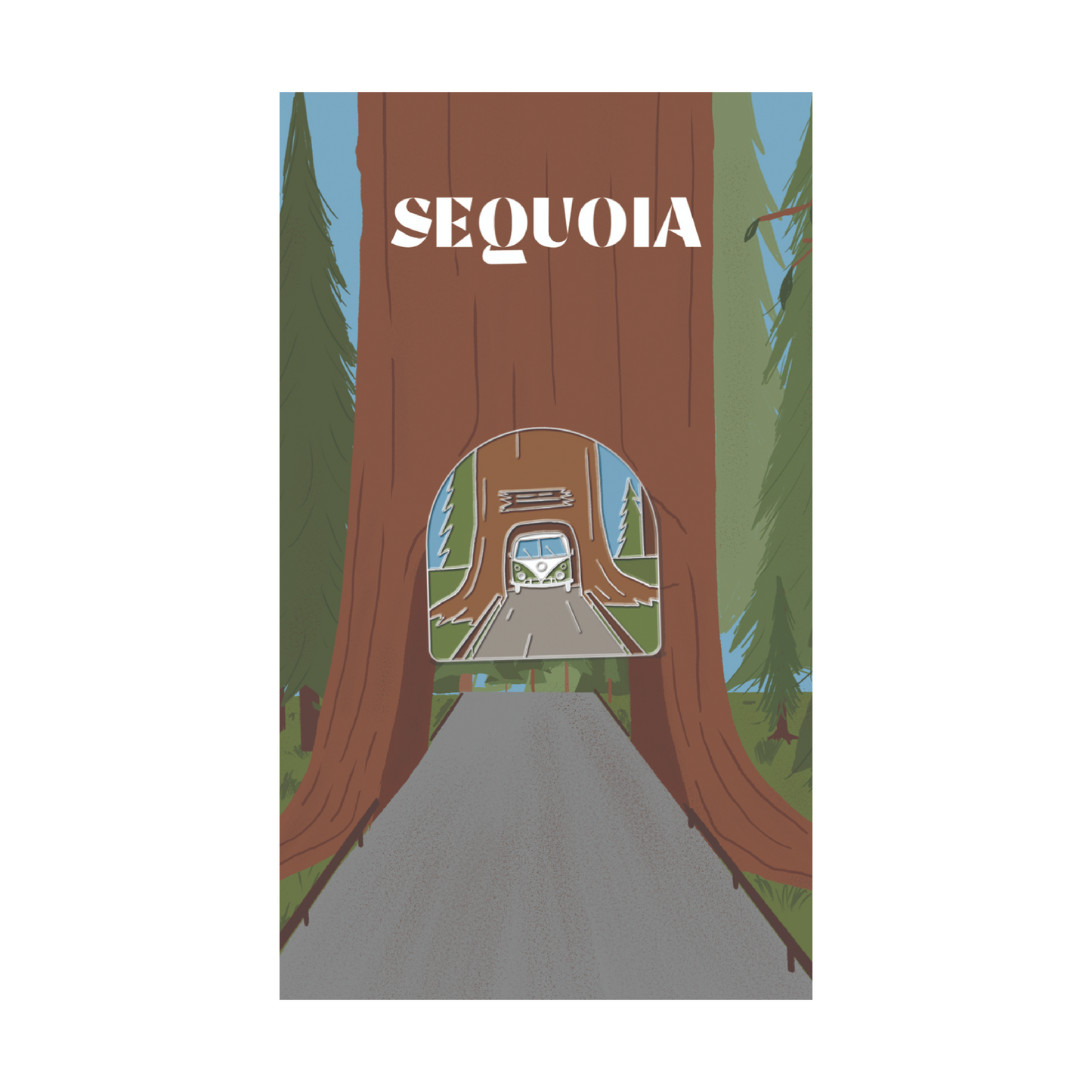 Sequoia National Park Enamel Pin