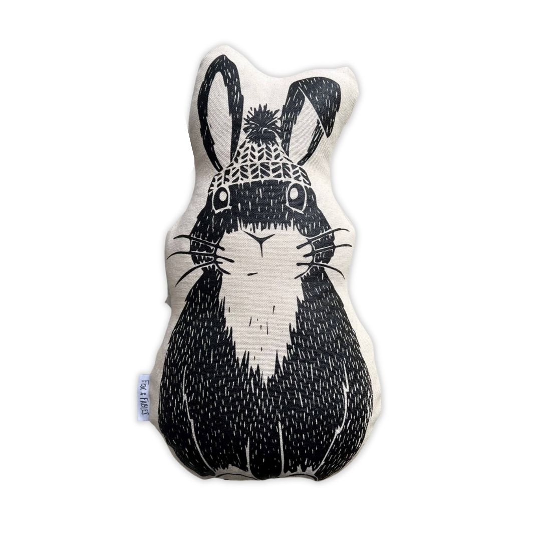 Woodland Rabbit Printed Pillow