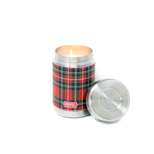 Around the Fire Vintage Canteen Candle